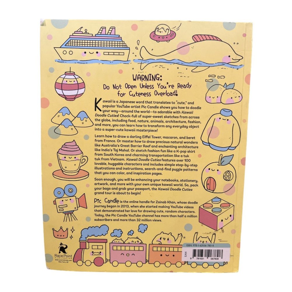 Kawaii Doodle Cuties Sketching Super-Cute‎ Stuff From Around The World Book - Picture 2 of 4